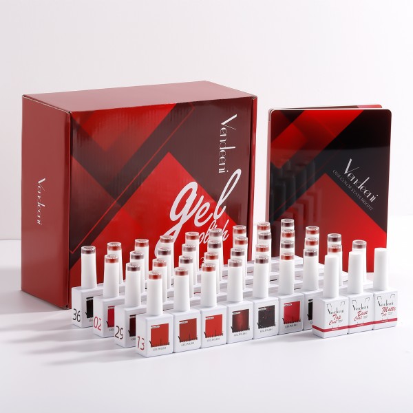 UV Gel Polish Set - Red