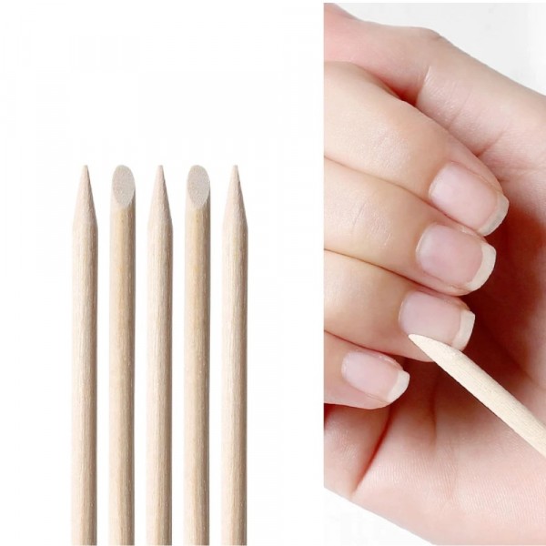 100Pc Orange Sticks / Cuticle Sticks